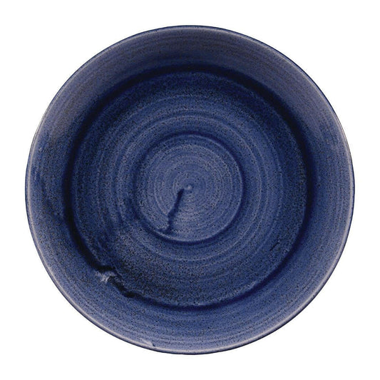 Churchill Stonecast Patina Cobalt Blue Evolve Coupe Plate 10.25" Case Size 12 - Cater-Connect Ltd