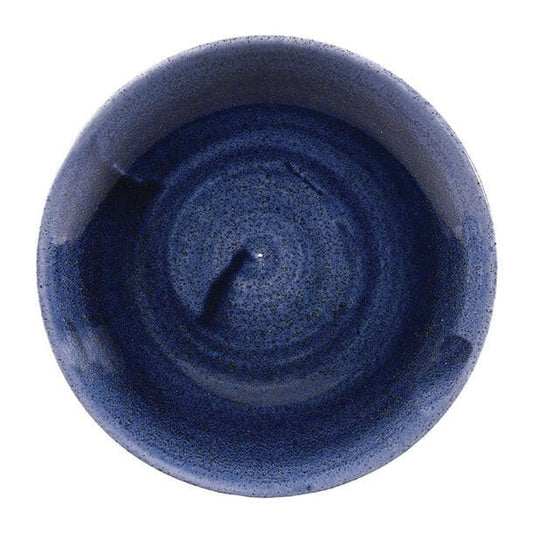 Churchill Stonecast Patina Cobalt Blue Evolve Coupe Plate 8.67" Case Size 12 - Cater-Connect Ltd