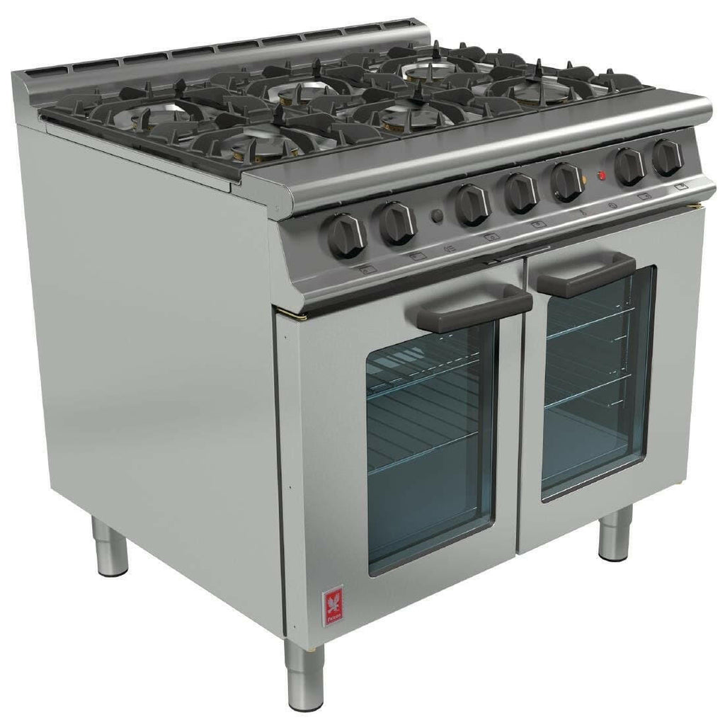 Falcon Dominator Plus 6 Gas Burner & Electric Oven Range G3101 OTC 31.8kW - Cater-Connect Ltd