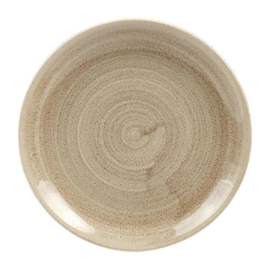 Churchill Stonecast Patina Antique Taupe Evolve Coupe Plate 8.67" Case Size 12 - Cater-Connect Ltd