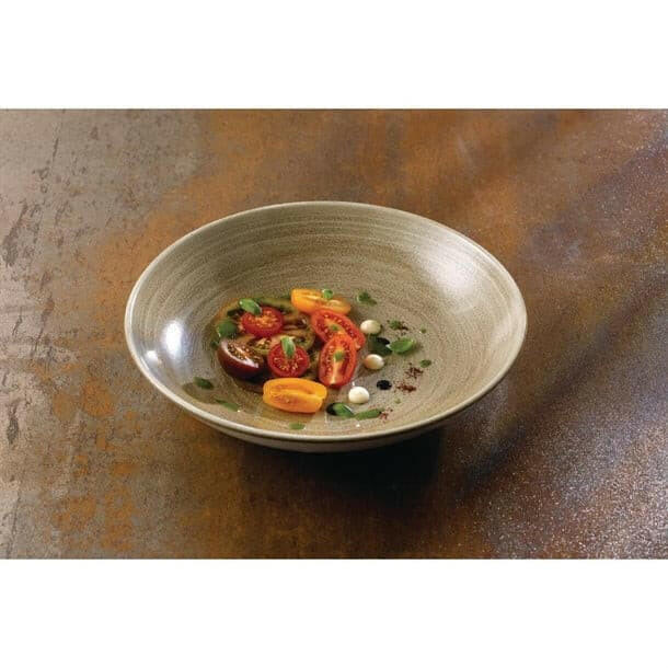 Churchill Stonecast Patina Antique Taupe Evolve Coupe Bowl 7.25" Case Size 12 - Cater-Connect Ltd