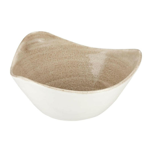 Churchill Stonecast Patina Antique Taupe Lotus Bowl 9.25" Case Size 12 - Cater-Connect Ltd