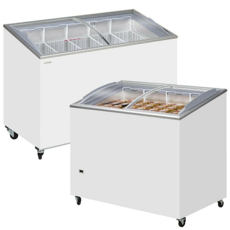 Tefcold IC500SCEB White Curved Lid Chest Freezer 472 Litres