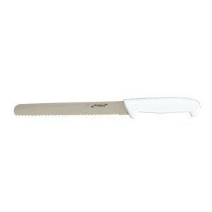 Genware 8'' Bread Knife White Serrated