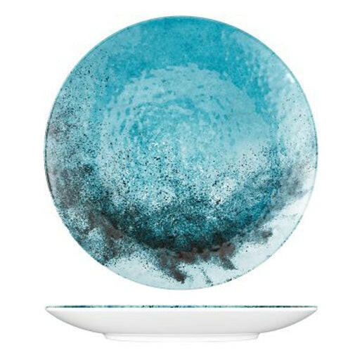 Blue Larnaca Sand Melamine Dinner Plate Dia 270x25mm (Pack Of 12) - Cater-Connect