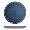GenWare Terra Porcelain Aqua Blue Low Presentation Plate 25cm
