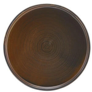 GenWare Terra Porcelain Rustic Copper Low Presentation Plate 18cm