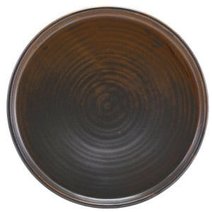 GenWare Terra Porcelain Rustic Copper Low Presentation Plate 21cm
