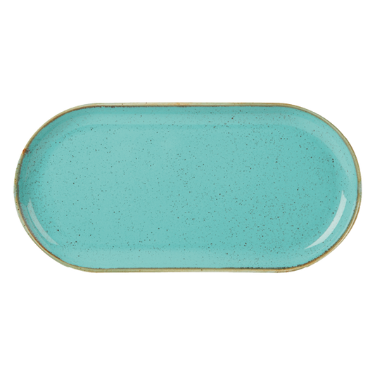 Porcelite Seasons Sea Spray Narrow Oval Plate 30cm Case Size 6