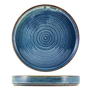 GenWare Terra Porcelain Aqua Blue Presentation Plate 21cm Case Size 6 - Cater-Connect Ltd