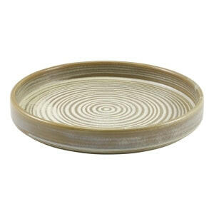 Genware Terra Porcelain Matt Grey Presentation Plate 21cm Case Size 6 - Cater-Connect Ltd