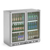Williams 2 Door BC2-SS Silver Bar Bottle Cooler 184 Litres