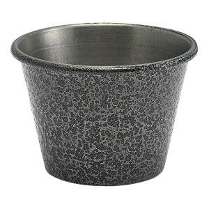 GenWare 2.5oz Stainless Steel Ramekin Hammered Silver Case Size 24 - Cater-Connect Ltd