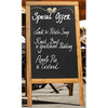 Chalk Board Sandwich A-Board 70X120cm Teak - Cater-Connect Ltd