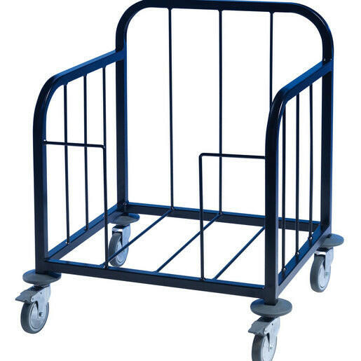 Tray Pick-Up Trolley -100 Tray - Black Frame - Cater-Connect