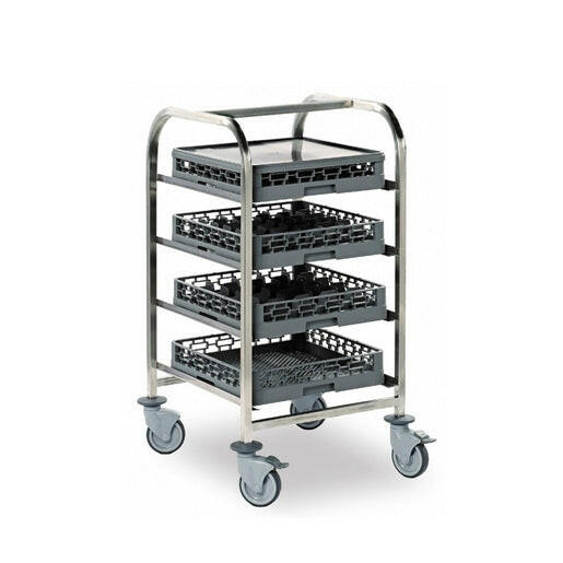E A I S Dishwasher Basket Trolley 4 Tier - Cater-Connect