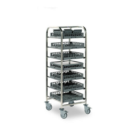 Dishwasher Basket Trolley 7 Tier - Cater-Connect