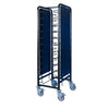 Tray Clearing Trolley 1 x 12 Tray - Black Frame - Cater-Connect