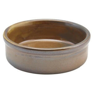 GenWare Terra Porcelain Rustic Copper Tapas Dish 10cm Case Size 12 - Cater-Connect Ltd