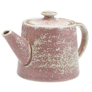 Genware Terra Porcelain Rose Teapot 50cl/17.6oz Case Size 6 - Cater-Connect Ltd